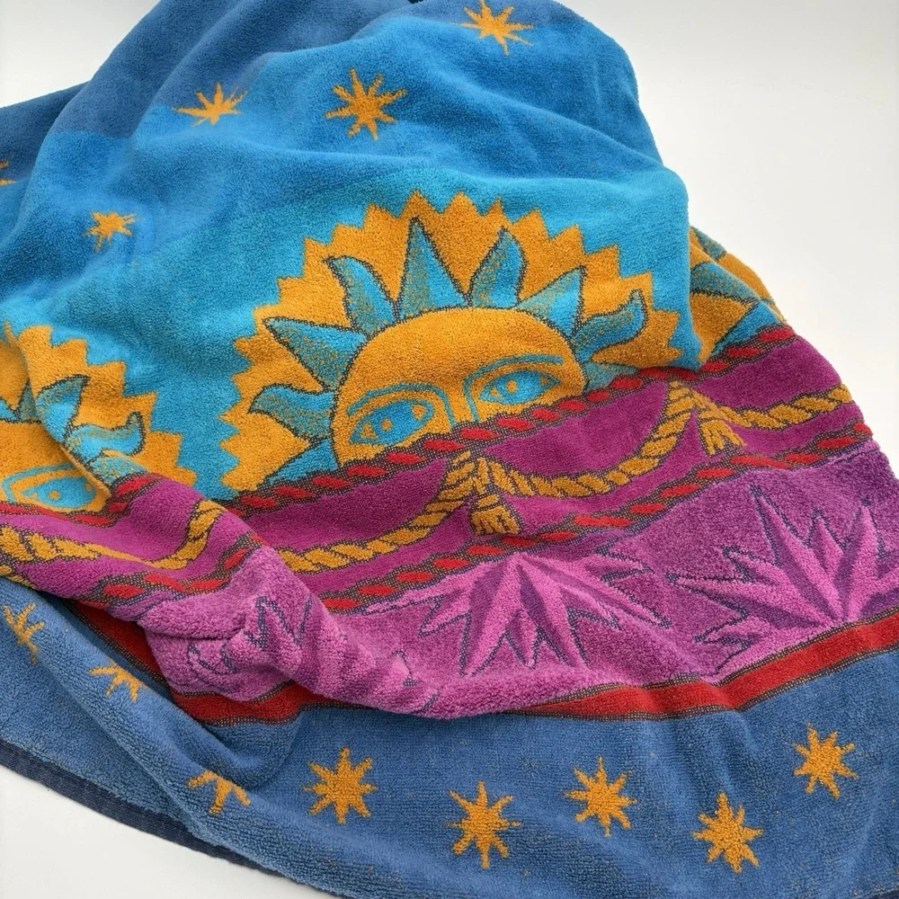 Royal Terry Sun Celestial Themed Beach Towel Brazil 60x36